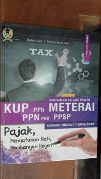 Image of Susunan Dalam Satu Naskah Undang-Undang Perpajakan
